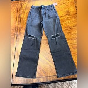 🆕 FabKids Boys Black Distressed Jeans